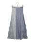 ADAWAS (アダワス) NOLLEY'S (ノーリーズ) 別注ORGANIC COTTON PLEATED SKIRTS ホワイト×ブルー サイズ:Free 未使用品：6000円