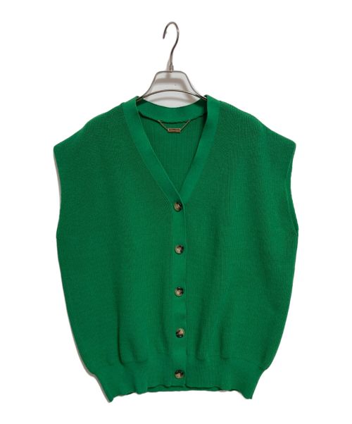 MICA&DEAL（マイカアンドディール）MICA&DEAL (マイカ＆ディール) Vネックニットベスト グリーン サイズ:Freeの古着・服飾アイテム