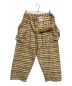 中古・古着 STORY mfg (ストーリーエムエフジー) チェック ワイドパンツ ベージュ×イエロー サイズ:M：22000円
