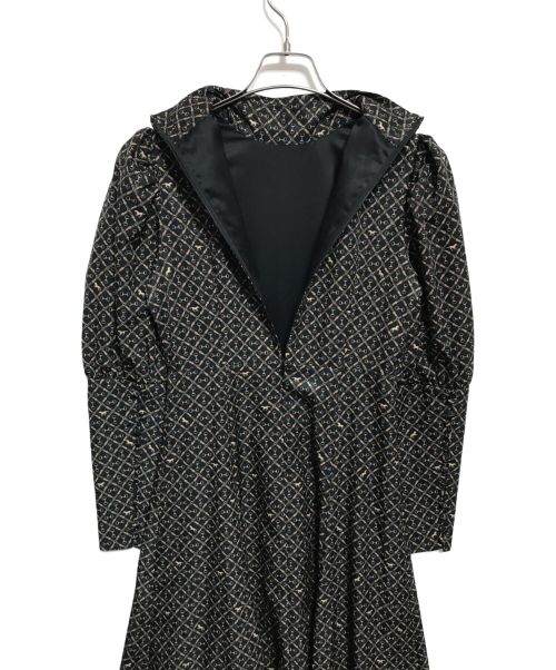 eimy istoire（エイミーイストワール）eimy istoire (エイミーイストワール) ES horse patternクラシカルワンピース ブラック サイズ:下記参照の古着・服飾アイテム