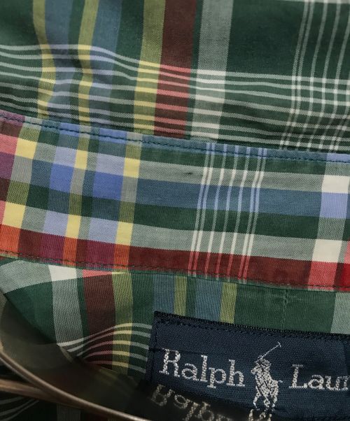RALPH LAUREN（ラルフローレン）RALPH LAUREN (ラルフローレン) チェックシャツ グリーン サイズ:2XBの古着・服飾アイテム