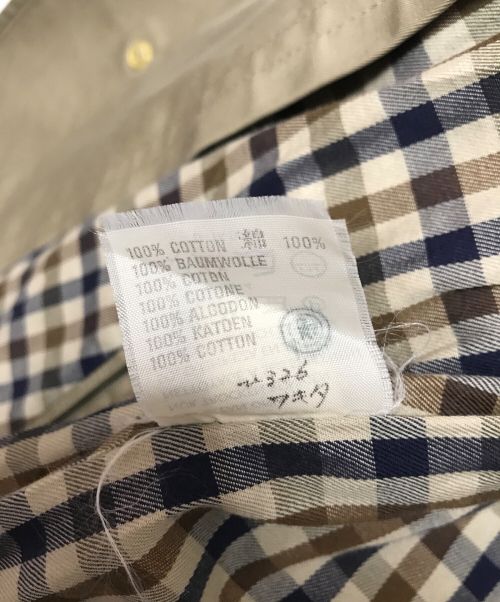 Aquascutum（アクアスキュータム）Aquascutum (アクアスキュータム) ステンカラーコート ベージュ サイズ:なし（下記参照）の古着・服飾アイテム