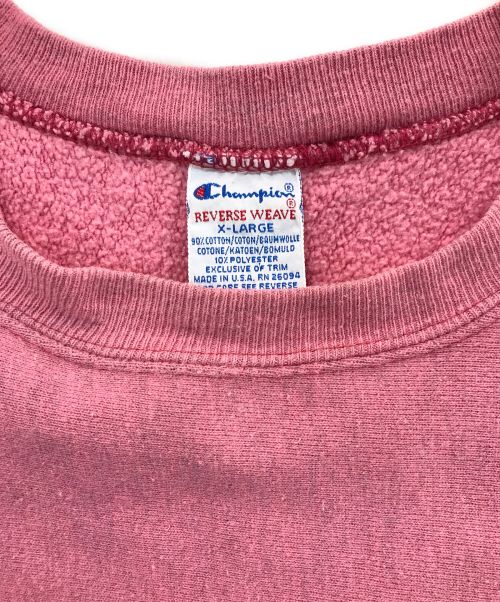Champion（チャンピオン）Champion (チャンピオン) 90‘Sリバースウィーブスウェット ピンク サイズ:XLの古着・服飾アイテム