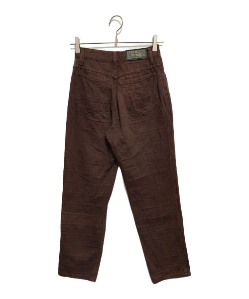 FENDI JEANS（フェンディ ジーンズ）FENDI jeans (フェンディ ジーンズ) ズッカ柄パンツ ブラウン サイズ:SIZE 28の古着・服飾アイテム