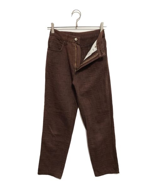 FENDI JEANS（フェンディ ジーンズ）FENDI jeans (フェンディ ジーンズ) ズッカ柄パンツ ブラウン サイズ:SIZE 28の古着・服飾アイテム