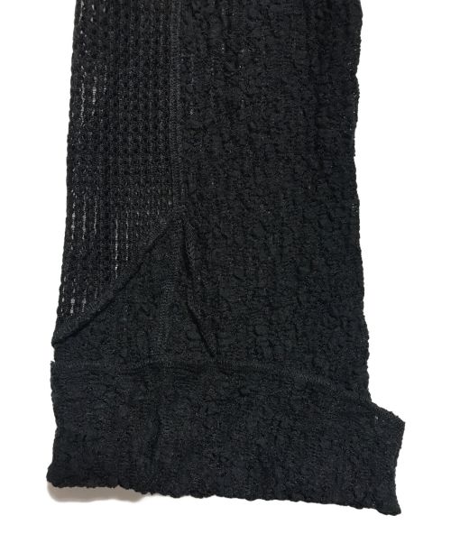 MAISON SPECIAL（メゾンスペシャル）MAISON SPECIAL (メゾンスペシャル) Mesh Combination Outseam Flare Pants ブラック サイズ:36の古着・服飾アイテム