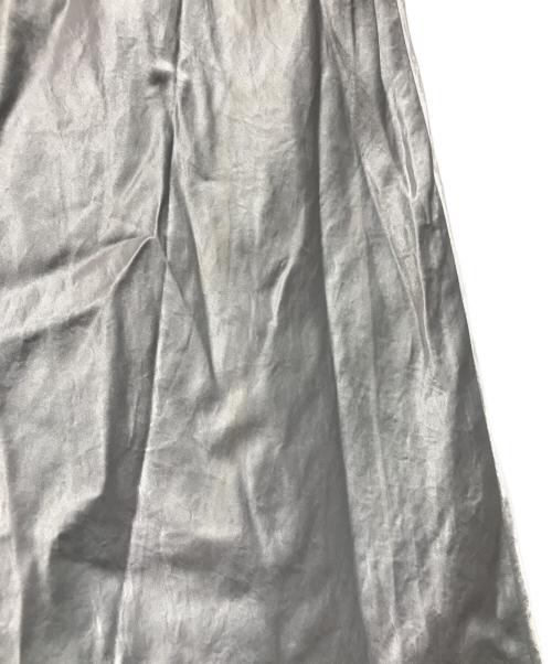 Spick and Span Noble（スピックアンドスパンノーブル）Spick and Span Noble (スピックアンドスパンノーブル) ナローAラインサテンスカート シルバー サイズ:なし（下記参照）の古着・服飾アイテム