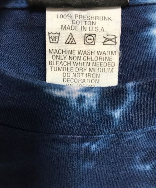 LIQUID BLUE（リキッドブルー）LIQUID BLUE (リキッドブルー) 00’SプリントTシャツ ブルー×レッド サイズ:Lの古着・服飾アイテム
