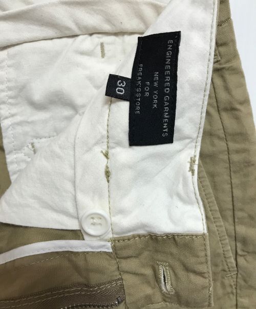 Engineered Garments（エンジニアドガーメンツ）Engineered Garments (エンジニアド ガーメンツ) FREAK'S STORE (フリークスストア) 別注ショートパンツ ベージュ サイズ:30の古着・服飾アイテム