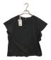 23区 R (ニジュウサンク) プレミアムコットンジャージー フリルスリーブカットソー ブラック サイズ:L 未使用品：6000円