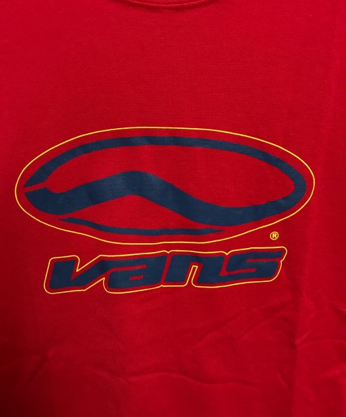 OLD VANS（オールドバンズ）OLD VANS (オールドバンズ) プリントTシャツ レッド サイズ:Lの古着・服飾アイテム