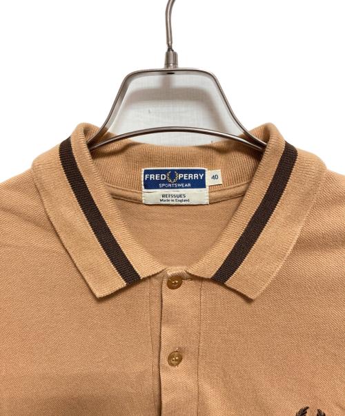 FRED PERRY（フレッドペリー）FRED PERRY (フレッドペリー) ポロシャツ ベージュ サイズ:40の古着・服飾アイテム