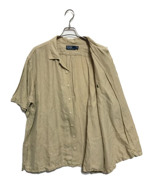 POLO RALPH LAUREN（ポロ・ラルフローレン）POLO RALPH LAUREN (ポロ・ラルフローレン) ヘリンボーンオープンカラーシャツ ベージュ サイズ: 2XBの古着・服飾アイテム