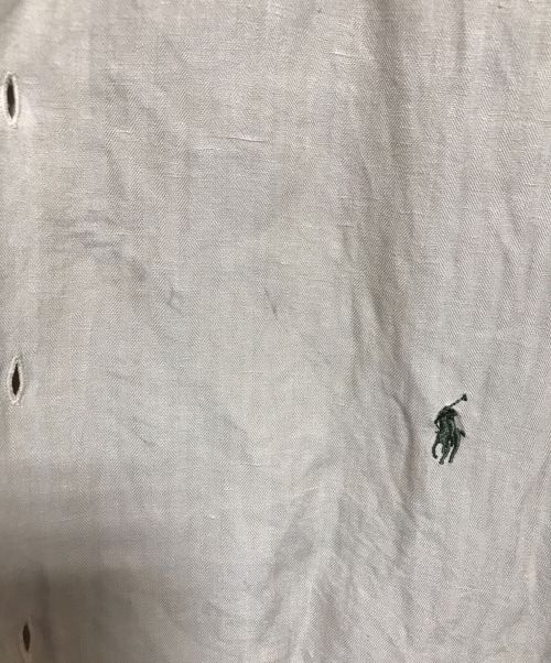 POLO RALPH LAUREN（ポロ・ラルフローレン）POLO RALPH LAUREN (ポロ・ラルフローレン) ヘリンボーンオープンカラーシャツ ベージュ サイズ: 2XBの古着・服飾アイテム