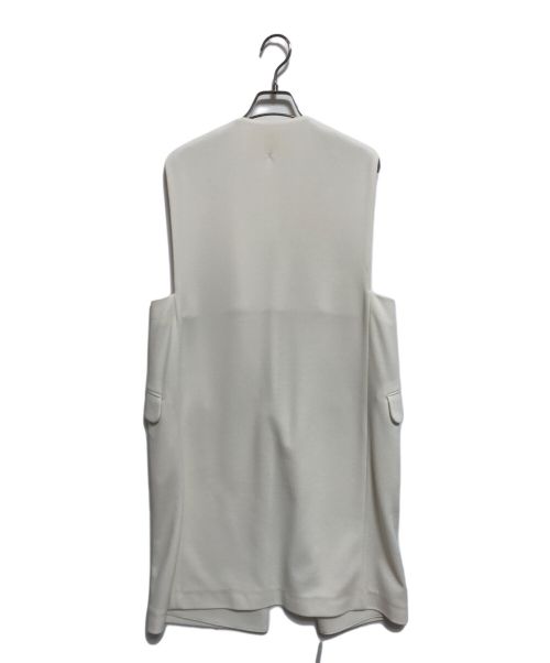 BALLSEY（ボールジィ）BALLSEY (ボールジィ) ドライアムンゼン クルーネックロングジレ ホワイト サイズ:S 未使用品の古着・服飾アイテム