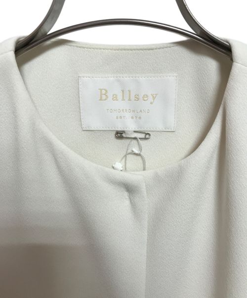 BALLSEY（ボールジィ）BALLSEY (ボールジィ) ドライアムンゼン クルーネックロングジレ ホワイト サイズ:S 未使用品の古着・服飾アイテム
