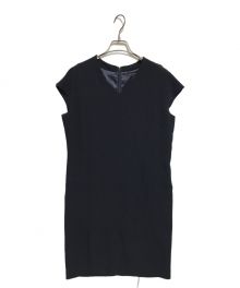 23区（ニジュウサンク）の古着「トリアセダブルジョーゼット ワンピース」｜ネイビー