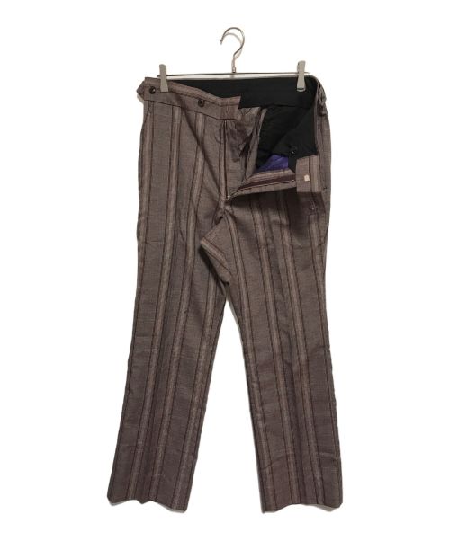 Needles（ニードルズ）Needles (ニードルズ) Side Tab Troueser - PE/W Glen Plaid. / Bordeaux ブラウン サイズ:Mの古着・服飾アイテム