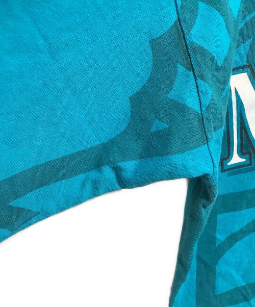 STARTER（スターター）STARTER (スターター) 90’SシングルステッチプリントTシャツ ブルー サイズ:Lの古着・服飾アイテム