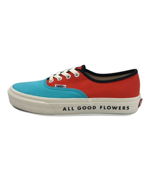 VANS（ヴァンズ）VANS (バンズ) ALL GOOD FLOWERS AUTHENTIC オレンジ×ブルー サイズ:23.5cm 未使用品の古着・服飾アイテム