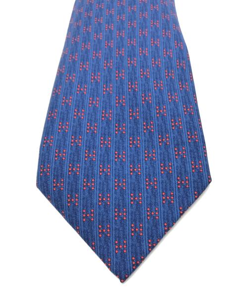 HERMES（エルメス）HERMES (エルメス) シルクネクタイ ネイビー×レッド サイズ:下記参照の古着・服飾アイテム
