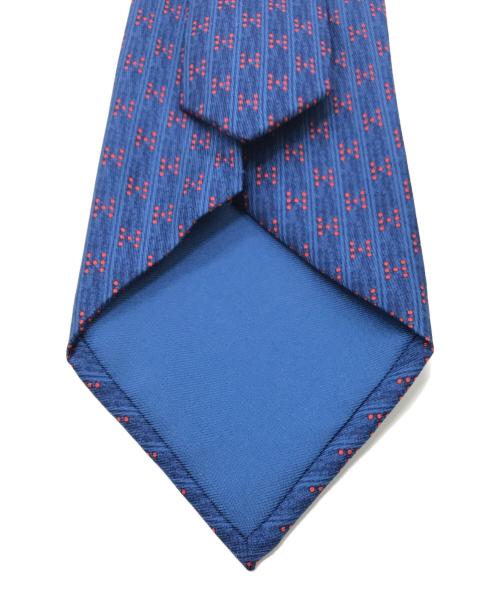 HERMES（エルメス）HERMES (エルメス) シルクネクタイ ネイビー×レッド サイズ:下記参照の古着・服飾アイテム
