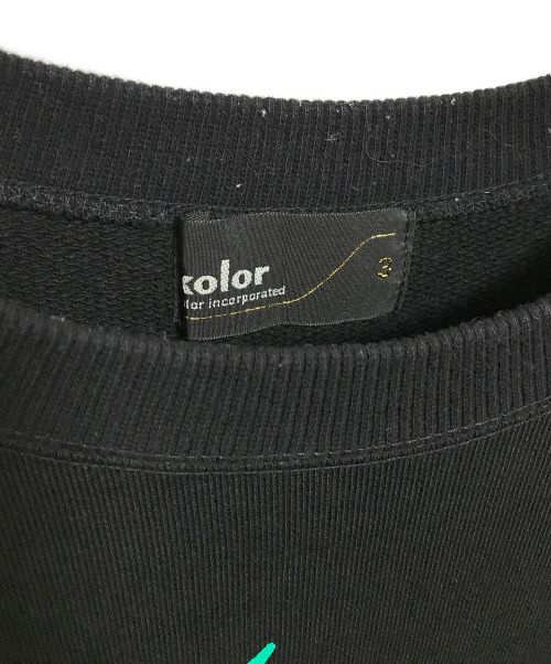 KOLOR（カラー）KOLOR (カラー) カラートウキョウ スウェットプルオーバー ブラック サイズ:3の古着・服飾アイテム