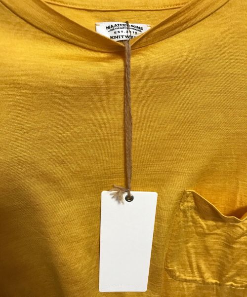MAATEE&SONS（マーティーアンドサンズ）MAATEE&SONS (マーティーアンドサンズ) Pocket Tee (Super Lemon) イエロー サイズ:2の古着・服飾アイテム