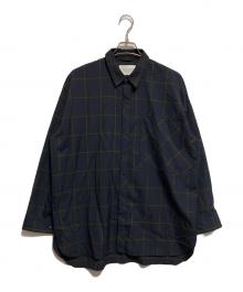 PUBLIC TOKYO（パブリックトウキョウ）の古着「TWチェックオーバーシャツ」｜ネイビー