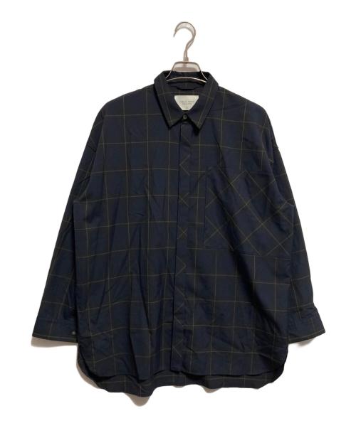 PUBLIC TOKYO（パブリックトウキョウ）PUBLIC TOKYO (パブリックトウキョウ) TWチェックオーバーシャツ ネイビー サイズ:1の古着・服飾アイテム