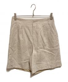GALLARDA GALANTE（ガリャルダガランテ）の古着「ヘビーリネンショートパンツ」｜ベージュ