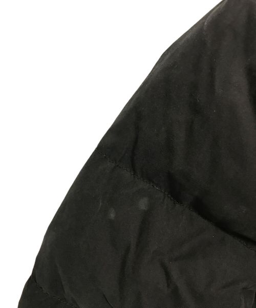 NAPAPIJRI（ナパピリ）NAPAPIJRI (ナパピリ) フーデッドダウンジャケット ブラック×ブラウン サイズ:Sの古着・服飾アイテム