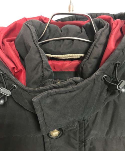 NAPAPIJRI（ナパピリ）NAPAPIJRI (ナパピリ) フーデッドダウンジャケット ブラック×ブラウン サイズ:Sの古着・服飾アイテム