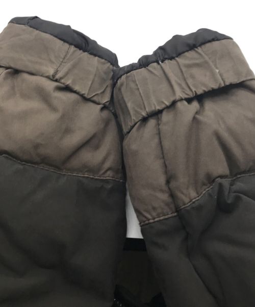 NAPAPIJRI（ナパピリ）NAPAPIJRI (ナパピリ) フーデッドダウンジャケット ブラック×ブラウン サイズ:Sの古着・服飾アイテム