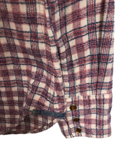 45R（フォーティファイブ・アール）45R (フォーティーファイブアール) より杢の908イースタンネルシャツ ピンク サイズ:下記参照の古着・服飾アイテム