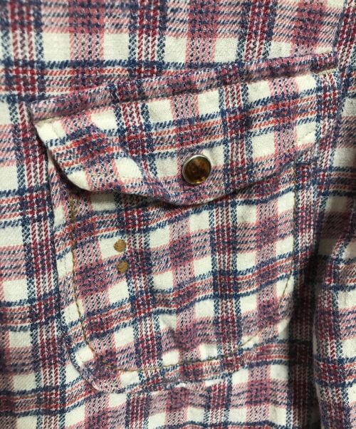 45R（フォーティファイブ・アール）45R (フォーティーファイブアール) より杢の908イースタンネルシャツ ピンク サイズ:下記参照の古着・服飾アイテム