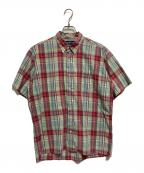 RALPH LAURENラルフローレン）の古着「チェックBDシャツ」｜レッド×グリーン