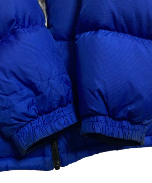 THE NORTH FACE（ザ ノース フェイス）THE NORTH FACE (ザ ノース フェイス) ヌプシダウンジャケット ブラック×ブルー サイズ:Mの古着・服飾アイテム