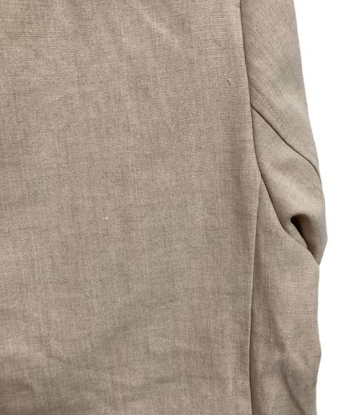 ETRE TOKYO（エトレトウキョウ）ETRE TOKYO (エトレトウキョウ) ボンディングノーカラージャケット ベージュ サイズ:Sの古着・服飾アイテム