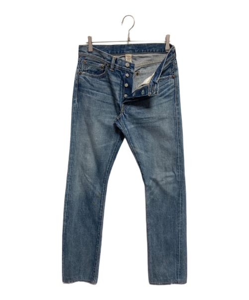 RRL（ダブルアールエル）RRL (ダブルアールエル) ボタンフライストレ-トデニムパンツ インディゴ サイズ:31×34の古着・服飾アイテム
