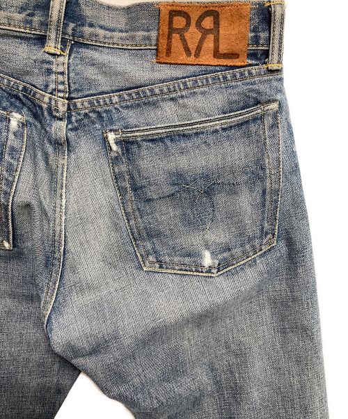 RRL（ダブルアールエル）RRL (ダブルアールエル) ボタンフライストレ-トデニムパンツ インディゴ サイズ:31×34の古着・服飾アイテム