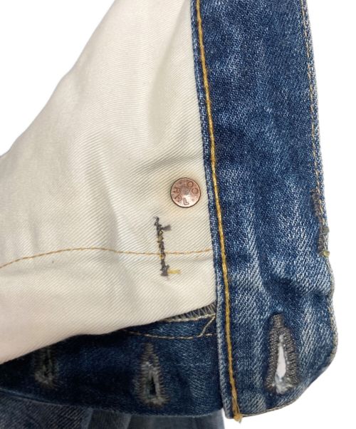 RRL（ダブルアールエル）RRL (ダブルアールエル) ボタンフライストレ-トデニムパンツ インディゴ サイズ:31×34の古着・服飾アイテム