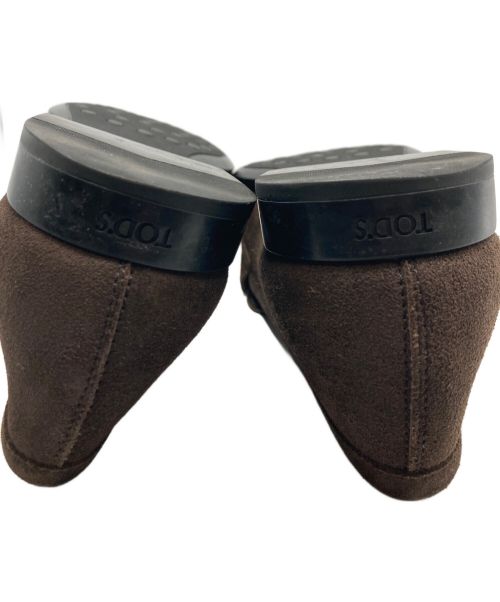 TOD'S（トッズ）TOD'S (トッズ) スウェードコインローファー ブラウン サイズ:5 1/2の古着・服飾アイテム