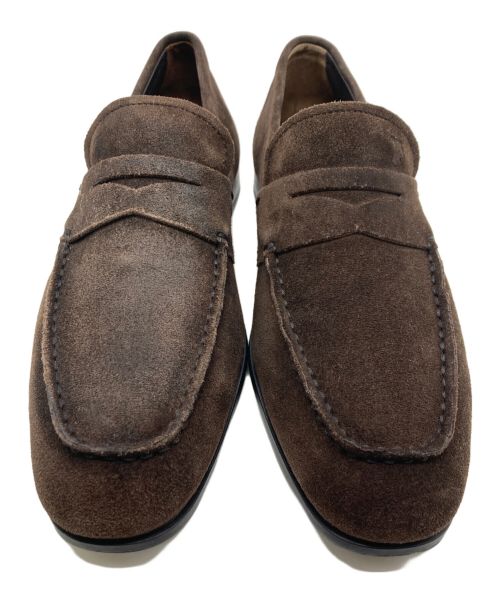 TOD'S（トッズ）TOD'S (トッズ) スウェードコインローファー ブラウン サイズ:5 1/2の古着・服飾アイテム