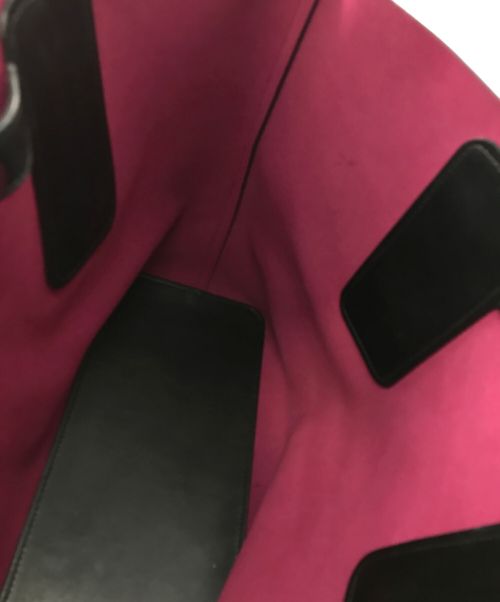 GIANNI CHIARINI（ジャンニ キアリーニ）GIANNI CHIARINI (ジャンニ キアリーニ) トートバッグ ブラック×パープルの古着・服飾アイテム