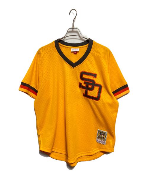 MITCHELL & NESS（ミッチェルアンドネス）MITCHELL & NESS (ミッチェルアンドネス) Cooperstown COLLECTION (クーパースダウンコレクション) ゲームシャツ イエロー サイズ:XLの古着・服飾アイテム