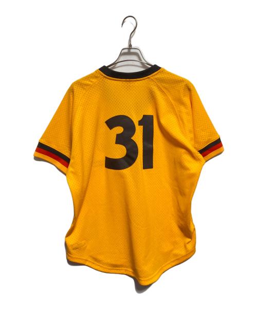 MITCHELL & NESS（ミッチェルアンドネス）MITCHELL & NESS (ミッチェルアンドネス) Cooperstown COLLECTION (クーパースダウンコレクション) ゲームシャツ イエロー サイズ:XLの古着・服飾アイテム
