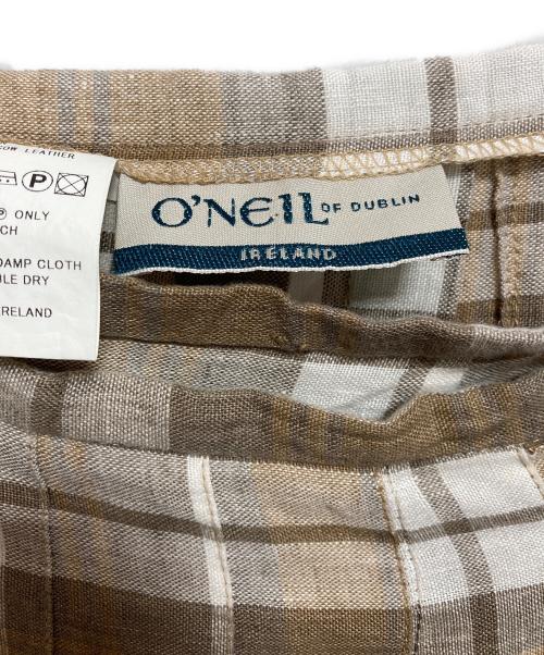 O'NEIL OF DUBLIN（オニールオブダブリン）O'NEIL OF DUBLIN (オニールオブダブリン) チェックスカート ベージュ サイズ:Sの古着・服飾アイテム