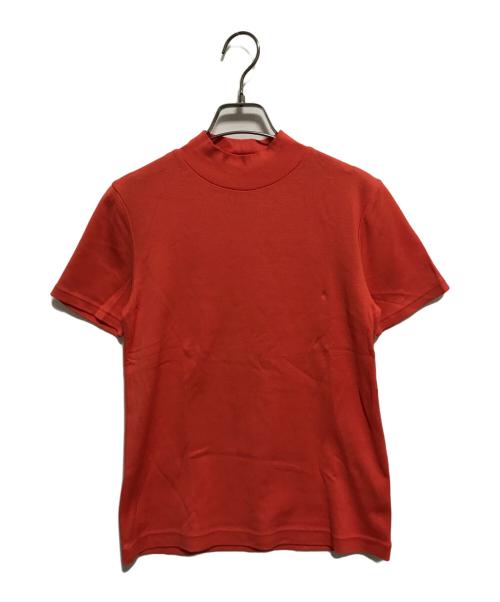 ENFOLD（エンフォルド）ENFOLD (エンフォルド) ＳＴＡＮＤ－ＮＥＣＫ ＣＯＭＰＡＣＴ Ｔ－ＳＨＩＲＴ オレンジ サイズ:SIZE 38の古着・服飾アイテム