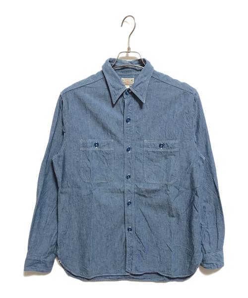 BUZZ RICKSON'S（バズリクソンズ）Buzz Rickson's (バズリクソンズ) シャンブレーワークシャツ ブルー サイズ:SIZE 15-15 1/2の古着・服飾アイテム